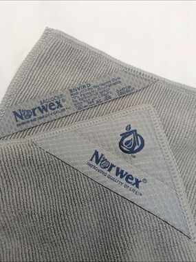 Norwex Gray Enviro Cloth With Magnet In One Corner